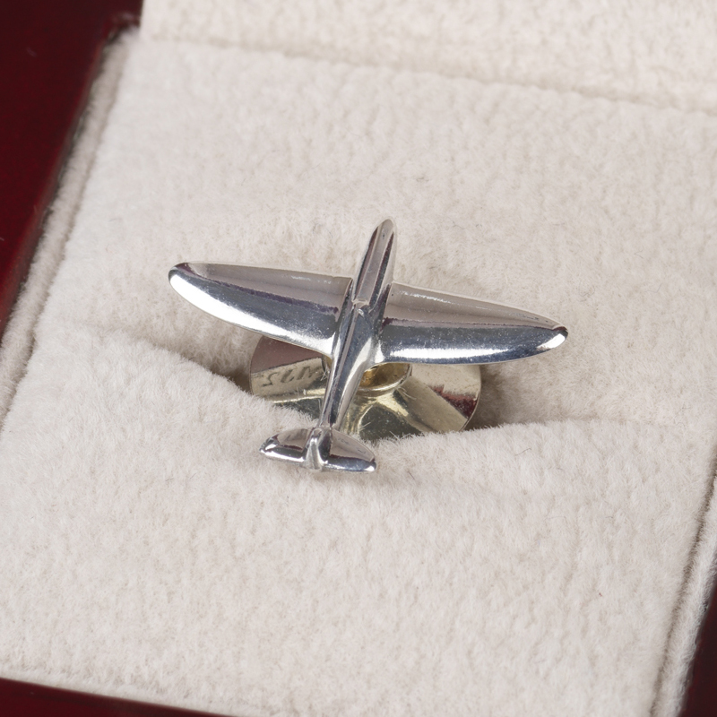 Spirit of 1940 Spitfire pin badge close up
